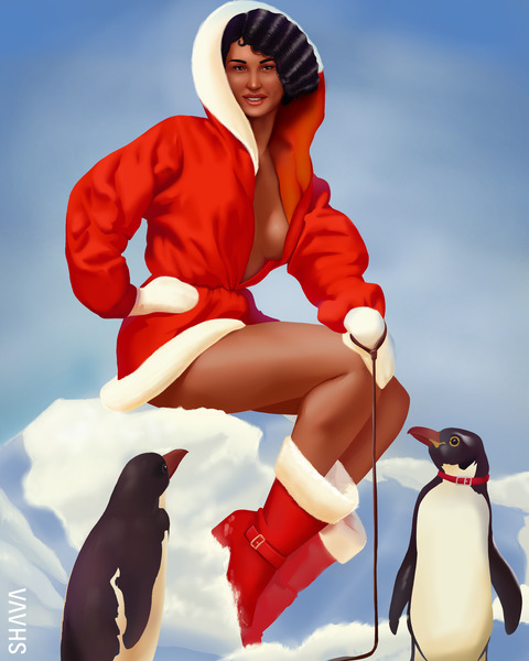 Waiting for Santa  Print