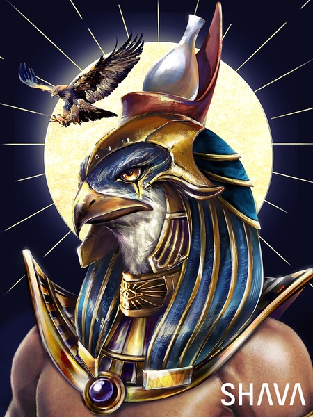 God of Healing and Protection - Horus  Print