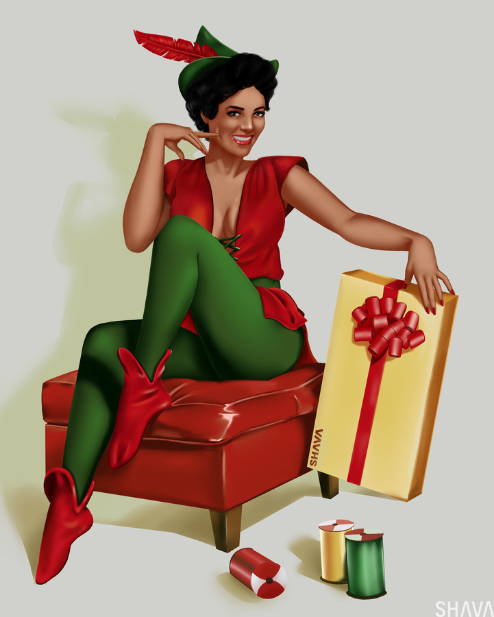Santas Helper - Dorothy Dandridge  Print