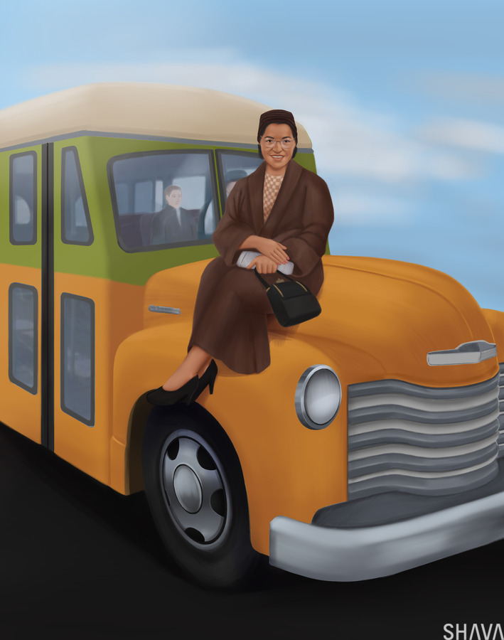 I Will Sit Where I Please - Rosa Parks  Print