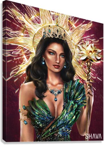 Protector of Woman and the Sky - Hera Canvas Print