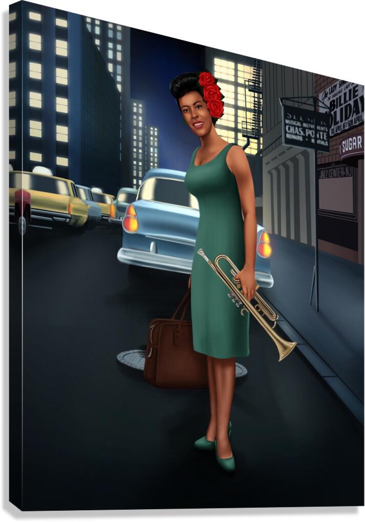 All of Me - Billie Holiday  Canvas Print