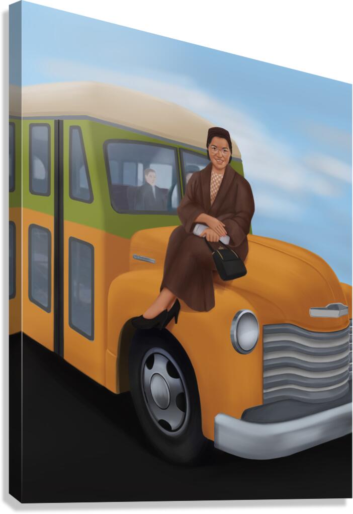 I Will Sit Where I Please - Rosa Parks Canvas Print
