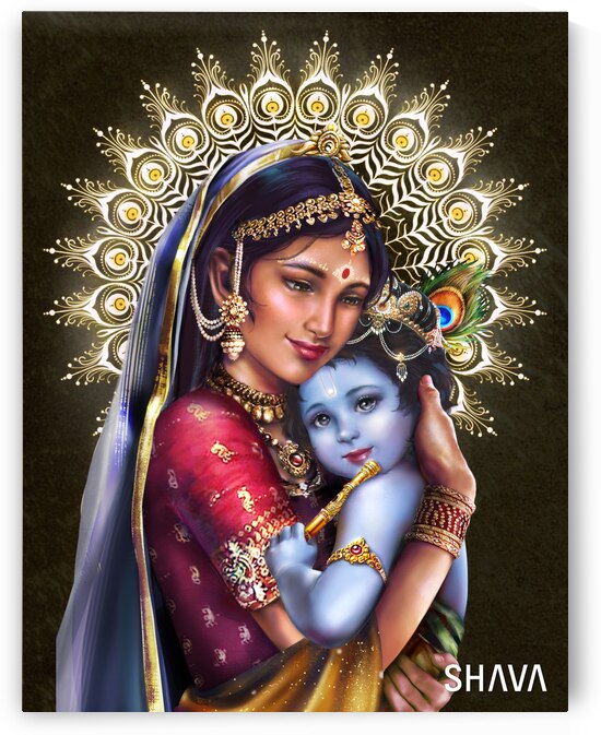 Gods of Love and Tenderness - Yashoda Krishna by SHAVA