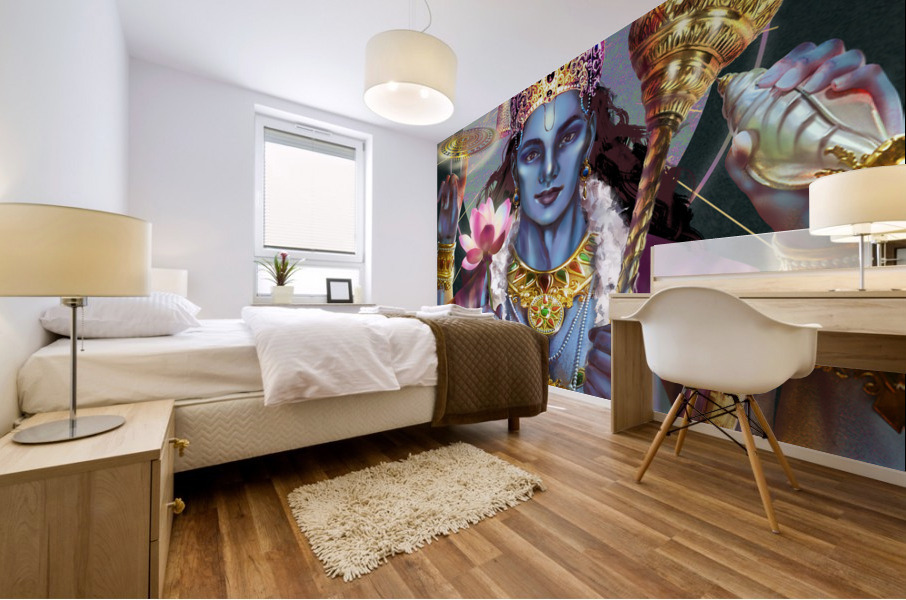 Preserver and Protector - Vishnu Mural print