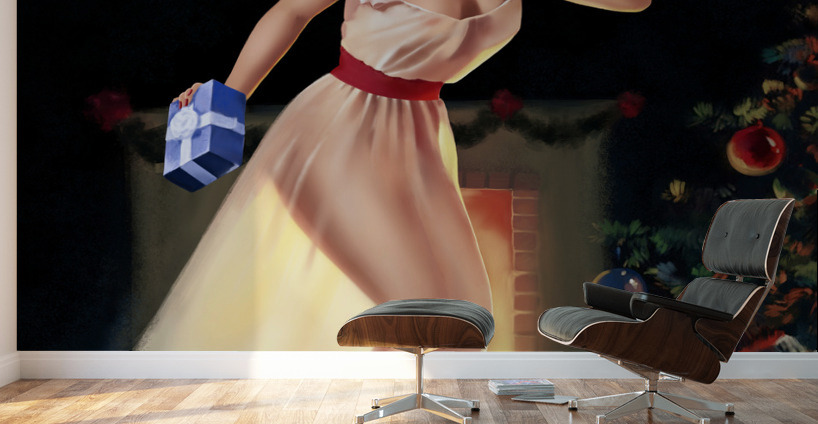 Waiting For Santa Wall Murals