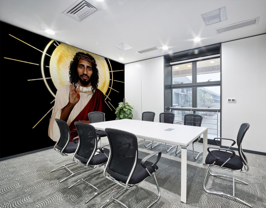 Jesus Christ Meditating Wall Printing