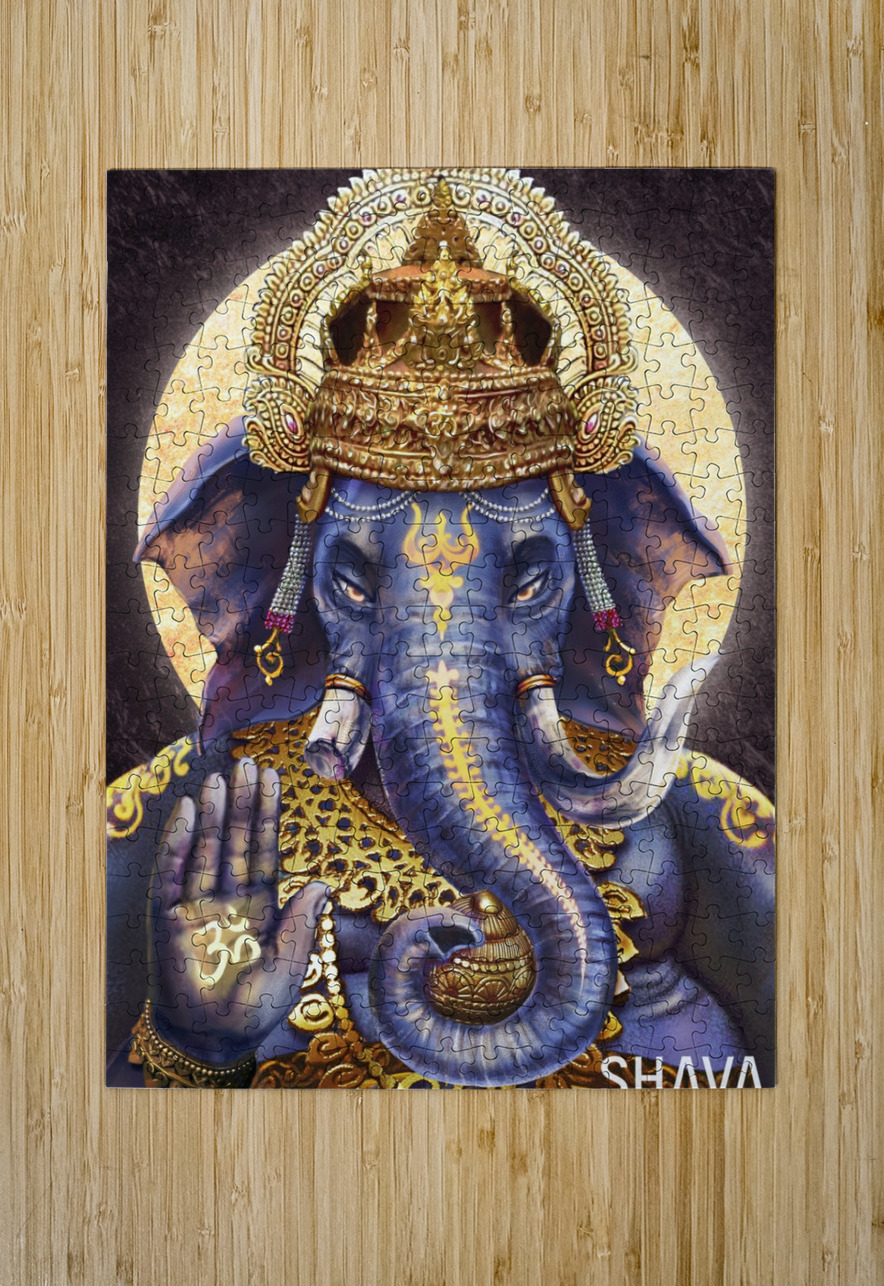 How Wise and Luck - Ganesha  SHAVA Puzzle printing